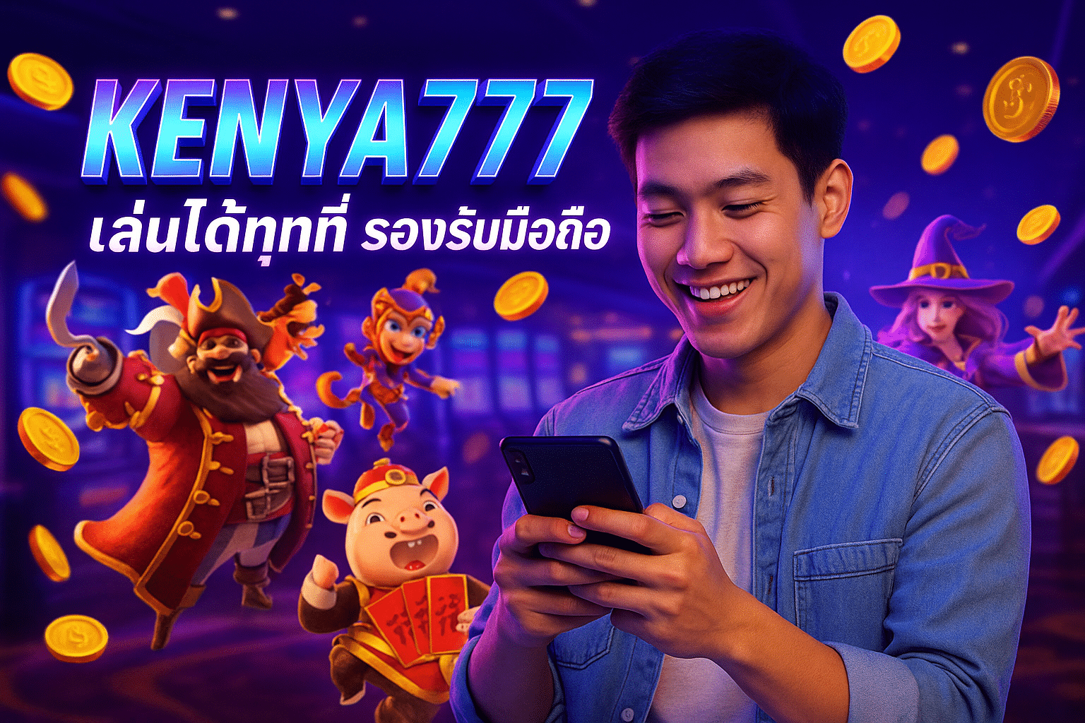 KENYA777 เล่นได้ทุกที่ รองรับมือถือ