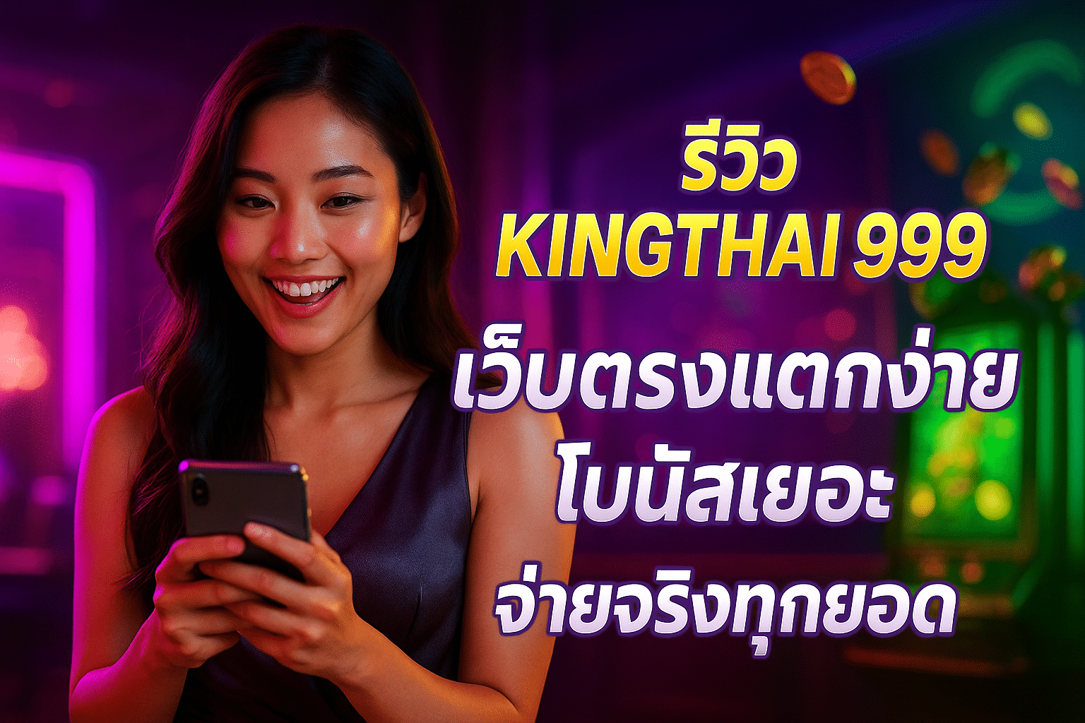รีวิว KINGTHAI 999 เว็บตรงแตกง่าย โบนัสเยอะ จ่ายจริงทุกยอด