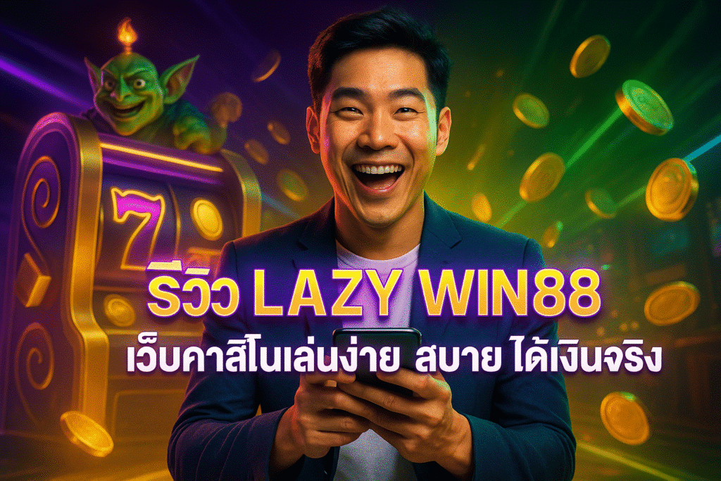 รีวิว LAZY WIN88 เว็บคาสิโนเล่นง่าย สบายๆ ได้เงินจริง